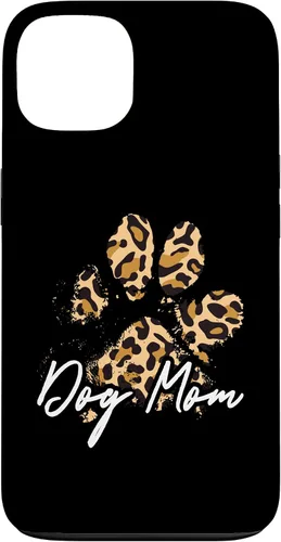 Vista 7 de Dog Mom Gift Leopard Paw Print Fur Mama Case para iPhone 17