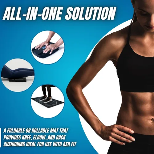 Vista 5 de FIT Ab Squat Roller Dual Mat Bundle (FIT ASR con una alfombrilla para sentadillas y una súper almohadilla)