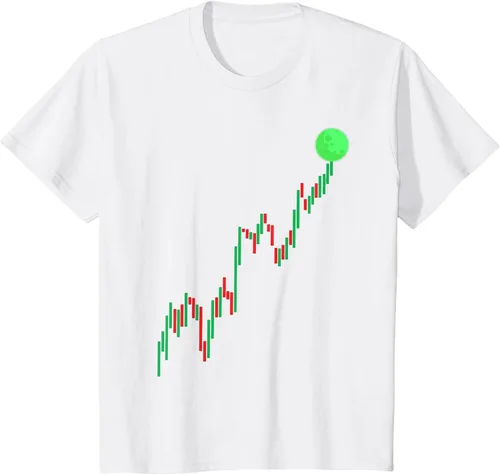 Vista 21 de Cute Stock Trading Design for Men Women Stock Market Trader T-Shirt Asphalt Grey