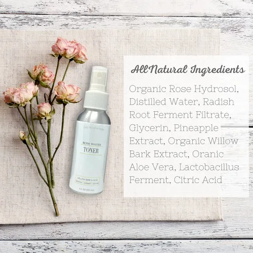 Vista 5 de Yellow Bird - Tónico facial natural de agua de rosas – Spray de hidratación facial calmante, niebla de ajuste de maquillaje relajante, corteza