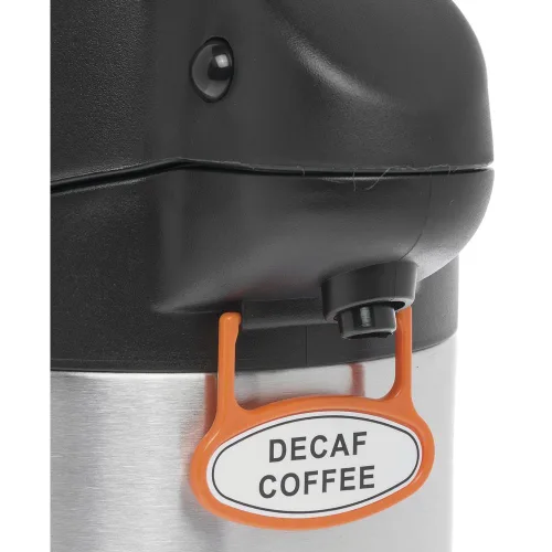 Vista 3 de HUBERT Airpot - Servidor de café con tapa de palanca, 3 litros, acero inoxidable forrado