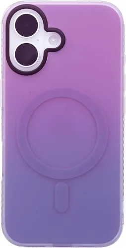 Vista 55 de Funda degradada para iPhone 14 Pro - Diseño multicolor degradado naranja y amarillo, resistente a los impactos y con imanes