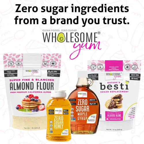 Vista 8 de Wholesome Yum Sustituto de miel cero azúcar (paquete de 2) – Alternativa natural de miel sin azúcar con fruta de monje y alulosa – Cero