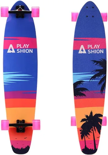 Vista 12 de Playshion Drop Through Freestyle - Patineta de tablero largo
