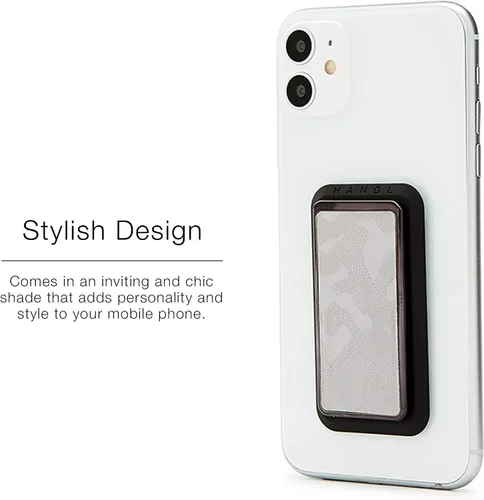 Vista 4 de HANDL New York Agarre y soporte de mango de camuflaje gris para smartphone