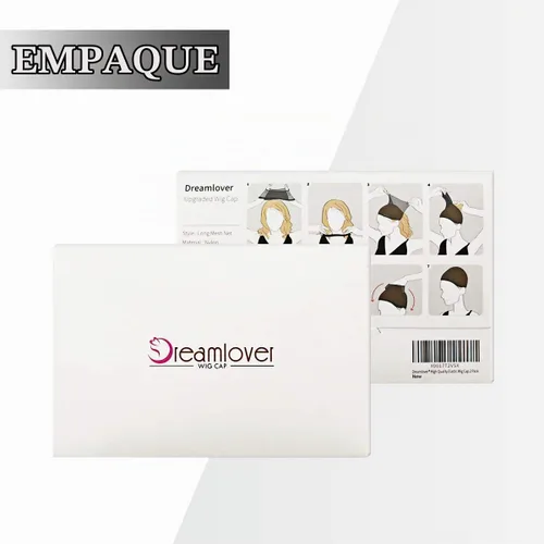 Vista 8 de Dreamlover Red de peluca negra para cabello largo, 2 piezas Negro