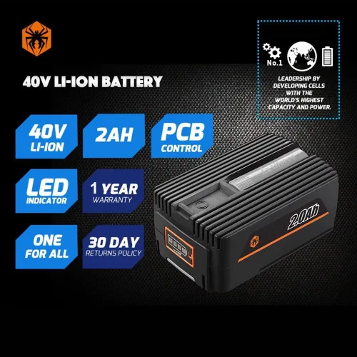 Vista 6 de Mezclador de hormigón de 40 V Motor sin escobillas Kit de mezcla inalámbrica 2AH batería y cargador incluidos