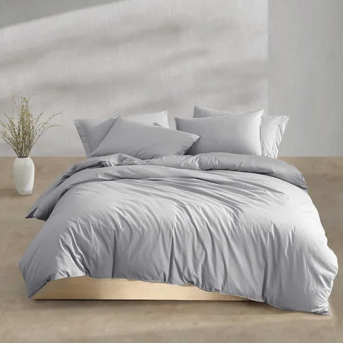 Vista 16 de Calvin Klein - Juego de edredón tamaño individual/individual XL, ropa de cama moderna de percal lavado de algodón con fundas a juego, certificado