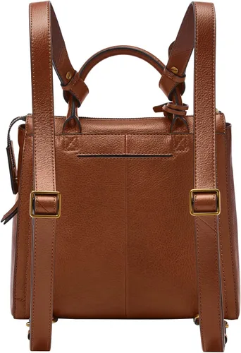 Vista 2 de Fossil Parker - Mini mochila de cuero para mujer Marrón