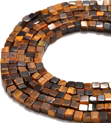 Vista 33 de JM Design Cuentas de 5/64 de pulgada 01 con forma de cubo liso multicolor para manualidades y fabricación de joyas (pulseras, collares, pendientes)