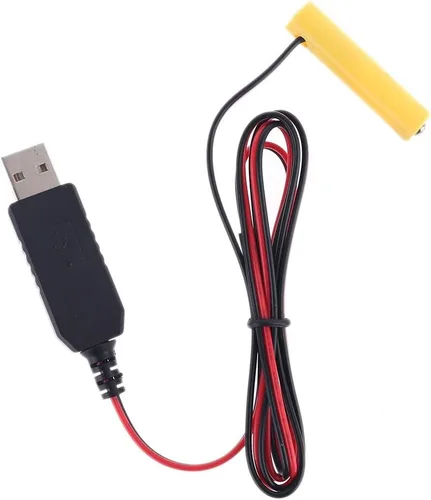 Vista 10 de tegongse LR6 AAA Eliminador de Batería 2M Cable de alimentación USB Reemplazar 1-4 pilas AAA - 1.5v/3v/4.5v/6v 2AAA
