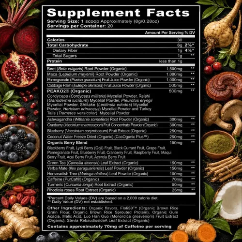 Vista 2 de Organic Preworkout 5,64 oz, No Model, 1
