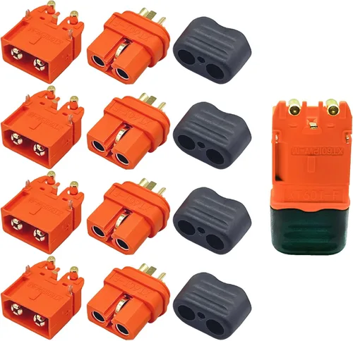 Vista 6 de 5 pares Amass XT60EW-M XT60W-F montable XT60E macho hembra conector enchufe para RC Drone aviones FPV Racing Drone