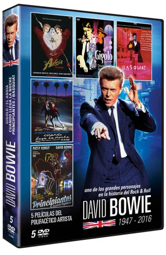 Vista 2 de David Bowie Collection - 5-DVD Set ( Just a Gigolo The Hunger Into the Night Absolute Beginners Basquiat ) NON-USA FORMAT, PAL, Reg.0 Import