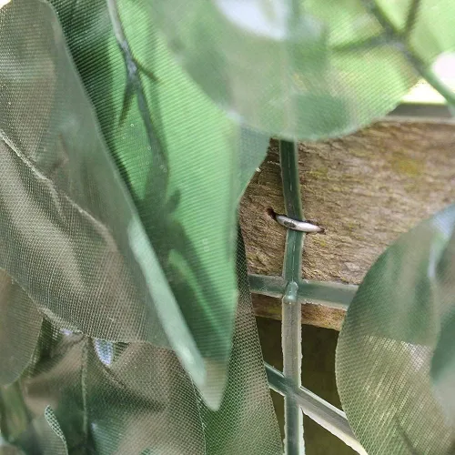 Vista 7 de Cerca de privacidad artificial para plantas de seto topiario artificial, valla artificial para jardín, valla decorativa, antifuerte, verde claro 807