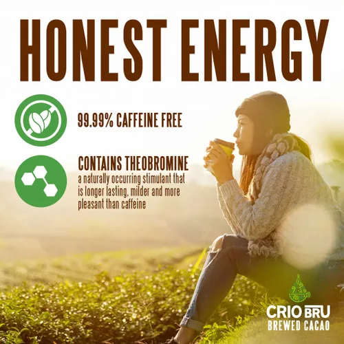 Vista 8 de Crio Bru Brewed Cacao Ghana French Roast Bolsa de 1.5 libras (24 onzas) – Bebida saludable natural alternativa al café Granos de cacao molidos