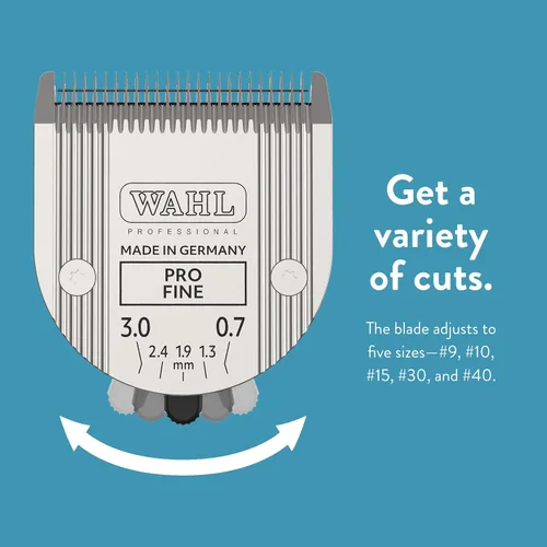 Vista 5 de Wahl Professional Animal 5 en 1 con hoja ajustable Arco, Bravura, Chromado, Creativa, Figura y Motion Pet, Dog and Horse Clippers - Fina (2179-301)