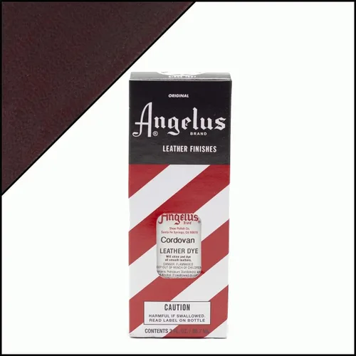 Vista 2 de Angelus Tinte para cuero, 3 onzas, flexible, tinte permanente para cuero, Dauber incluido, cordobán