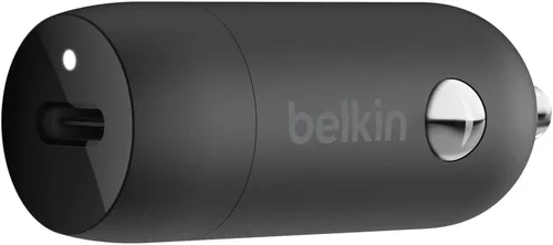 Vista 4 de Belkin Boost↑Charge™ Cargador rápido para automóvil de 30 W, diseño compacto con puerto de entrega de energía USB-C, cable USB-C a Lightning