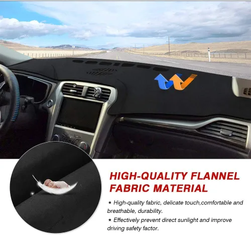 Vista 5 de CARTIST - Alfombrilla para salpicadero para Ford Fusion 2013-2018 2019 2020 Accesorios Cubierta de salpicadero Alfombrilla de franela Protector