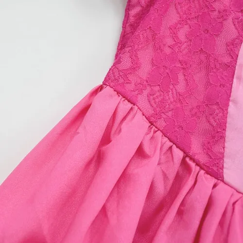 Vista 5 de Rxiduoy Vestido de fiesta de Halloween para mujer, disfraz de princesa melocotón de Super Brothers