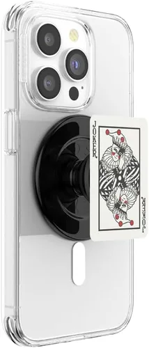 Vista 18 de Agarre para teléfono PopSockets con soporte expansible, agarre adhesivo - aluminio negro