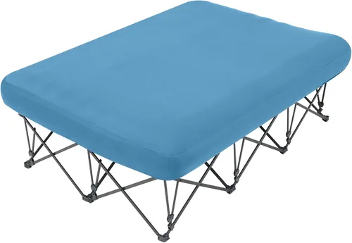 Vista 15 de KAMPKEEPER - Cama de Campamento, Camas de Campamento para Adultos, Cama Plegable de Campamento con Colchón de Aire Inflable y Bolsa de Transporte