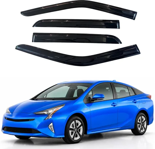 Vista 32 de Visera de ventana IG para Ford Focus Sedán y Hatchback 2012-2018, Protector de ventana lateral para lluvia y viento estilo Mugen, extra duradero