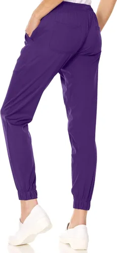 Vista 4 de Mini Marilyn Scrub Joggers de 4 vías con cintura elástica y cuatro bolsillos