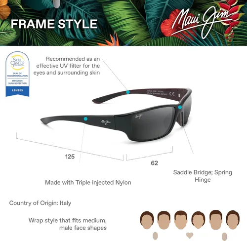 Vista 6 de Maui Jim Gafas de sol polarizadas Local Kine para hombre