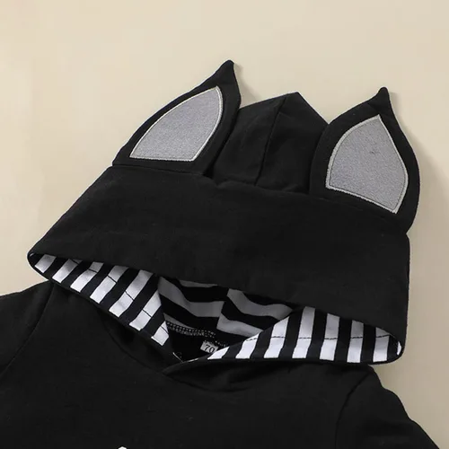 Vista 3 de Conjunto de pantalones de araña de calabaza para bebés, niños y niñas, My First Halloween Bate