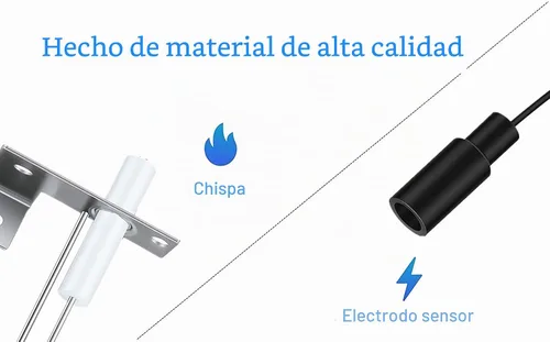 Vista 2 de 93868 Electrodo de encendido para calentador de agua con sonda de chispa, piezas de repuesto para calentador de agua RV, sonda de chispa de sensor