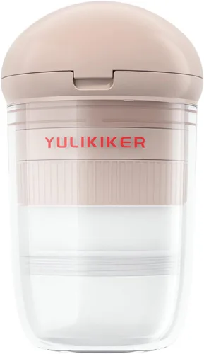 Vista 7 de Pequeña caja organizadora de pastillas con taza de agua, polvo de molienda de corte, contenedor de píldoras de viaje, portátil, diario, mini