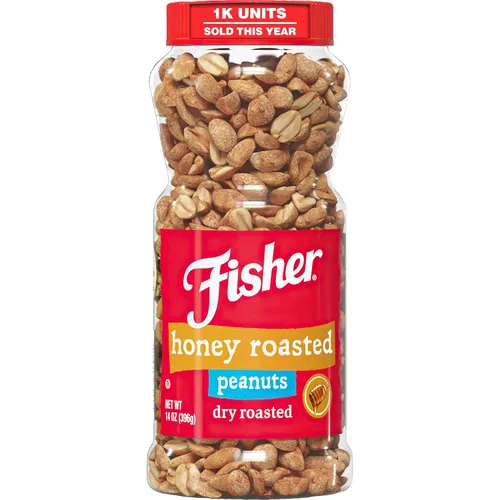 Vista 8 de Fisher Snack Butter Toffee Cacahuetes, 5.5 onzas (paquete de 6), sin colores ni sabores artificiales