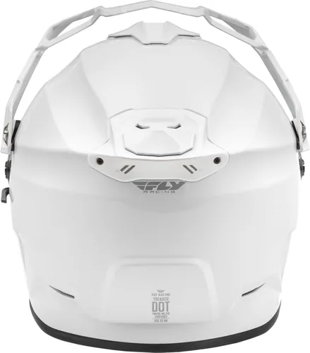 Vista 2 de Fly Racing Casco Trekker sólido (blanco, talla XL)