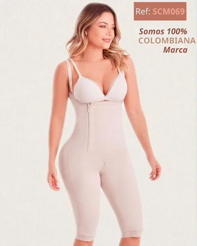 Vista 6 de SHAPE CONCEPT 052 069 Fajas Colombianas Reductoras y Moldeadoras Prenda de Compresión Postoperatorio cierre beige.