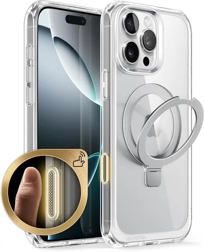 Vista 29 de SUPCASE Funda para iPhone 13 Pro (Unicorn Beetle Mag), [Compatible con MagSafe] [Protección de Grado Militar] Funda Protectora Delgada Transparente