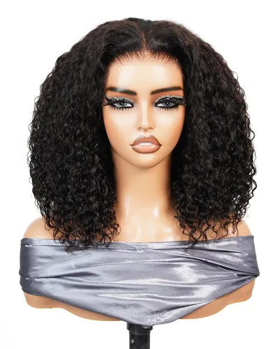 Vista 17 de Peluca de cabello humano rubio estilo Bob de 13 x 4 con encaje frontal, peluca Bob de 10 pulgadas 613 Lace Front Wig Human Hair Pre Plucked With