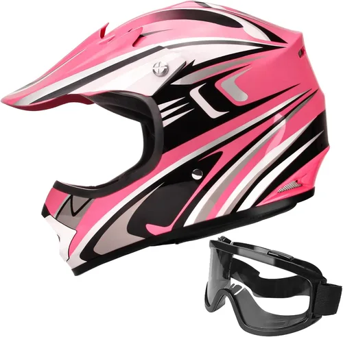 Vista 8 de JAGASOL - Cascos de motocross DOT para niños de 8 a 14 años, cascos de bicicleta de calle, todoterreno, bicicleta de cross para niños, BMX, MX