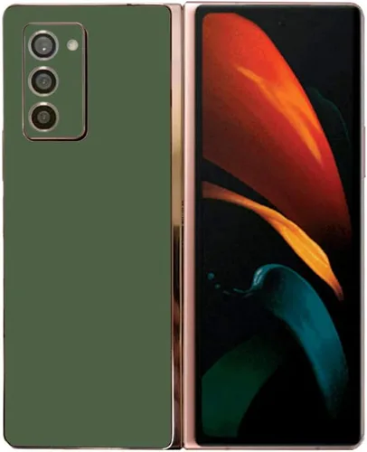 Vista 18 de MightySkins Skin compatible con Samsung Galaxy Z Fold 2, color azul claro, protectora, duradera y única, fácil de aplicar, quitar y cambiar de Azul