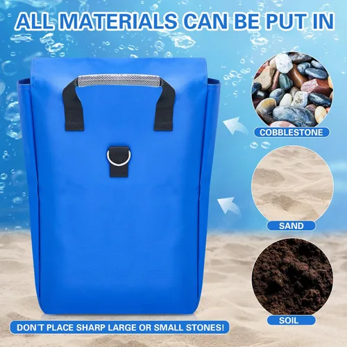 Vista 9 de Simgoing 8 bolsas de arena de vinilo para casa de rebote, accesorios para casa de rebote, bolsa de arena para soporte y anclaje, inflables, tiendas
