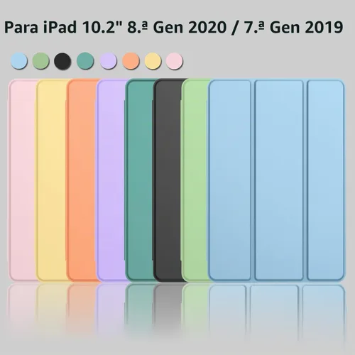 Vista 7 de iMieet - Funda para iPad de 9ª generación 2021/iPad de 8ª generación 2020 de 10.2 pulgadas con soporte para lápices, funda para iPad de 7ª