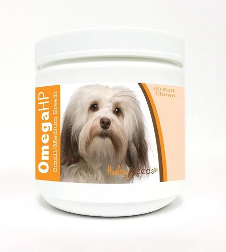Vista 21 de Healthy Breeds Affenpinscher Omega HP - Masticables suaves para piel y pelaje, 60