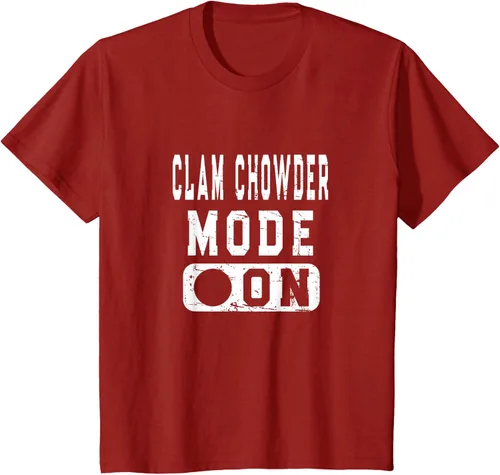 Vista 23 de Clam Chowder Mode On - Camiseta de broma de sopa de almejas, Negro