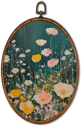 Vista 16 de KSDUT Arte de Pared con Pájaros - Chinoiserie Neutral Arte de Pared Moderno de Mediados de Siglo Marco de Lienzo Colgante Impresiones, Paisaje