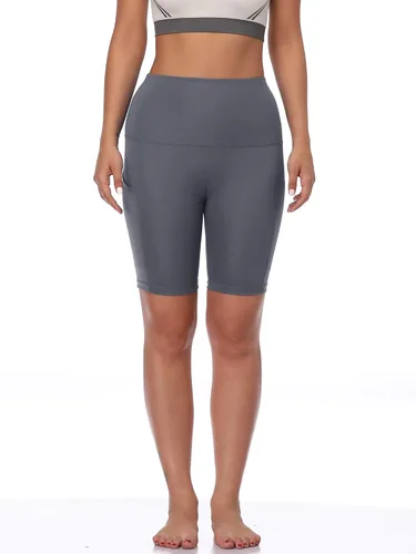 Vista 6 de NELEUS Pantalones cortos de compresión para mujer con bolsillo