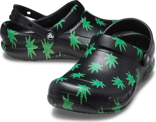Vista 6 de Crocs Zuecos unisex para hombres y mujeres con gráfico bistró Zapatos de trabajo antideslizantes