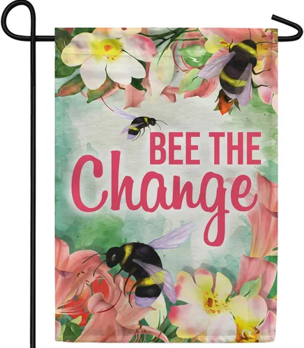 Vista 10 de A Little Rain Gnome Umbrella Garden Flag 12.5" x 18" Double Sided
