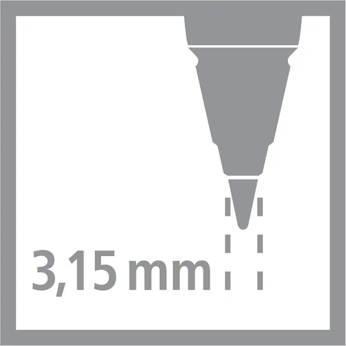 Vista 8 de STABILO Portaminas ergonómico EASYergo 3.15 - para zurdos - Azul claro/Azul oscuro + Sacapuntas Paquete de 1 - Azul claro/azul oscuro + sacapuntas
