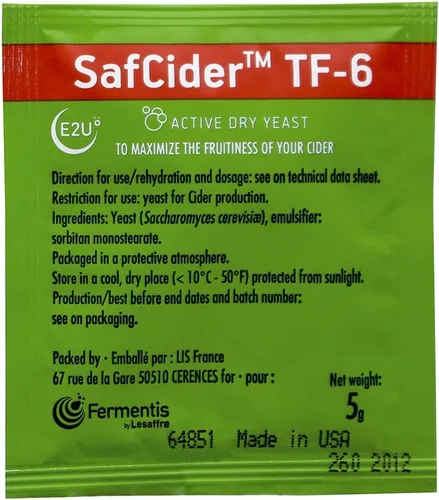 Vista 3 de Fermentis SafCider™ TF-6 (0.18 oz)